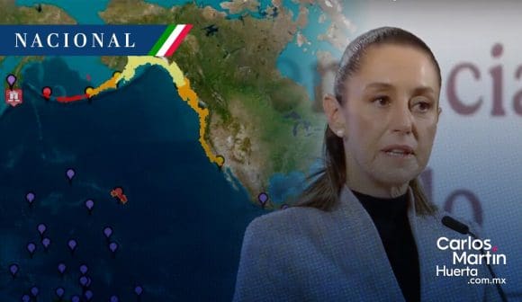 Sin daños tras alerta de tsunami en México por terremoto en Rusia: Sheinbaum  
