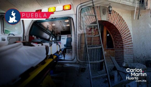 Colapsa techo de vivienda en Tres Cruces; hay tres albañiles heridos