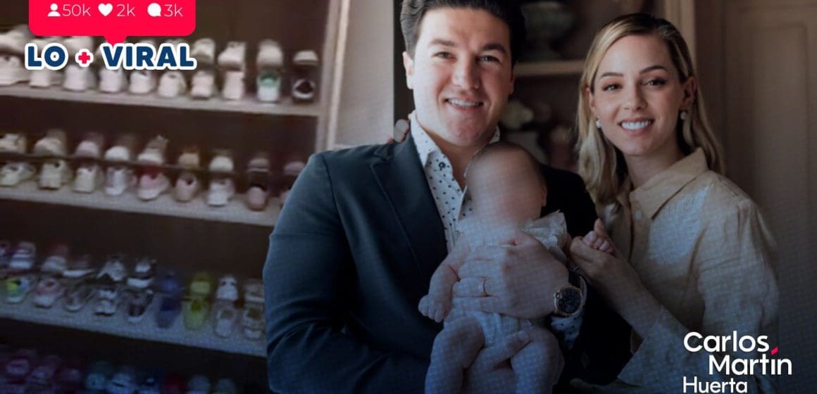 Críticas a Samuel García y Mariana Rodríguez por video del clóset de zapatos de su hija