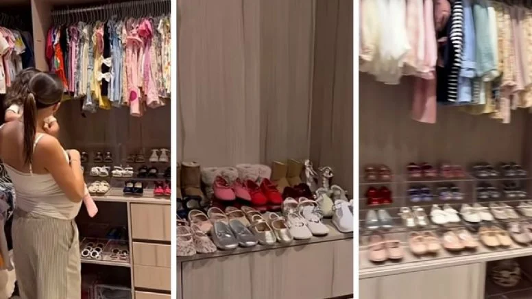 Críticas a Samuel García y Mariana Rodríguez por video del clóset de zapatos de su hija 2 Criticas a Samuel Garcia y Mariana Rodriguez por video del closet de zapatos de su hija 2