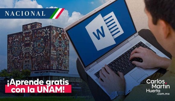 UNAM ofrece cursos gratis de Word, Excel y PowerPoint con certificado oficial