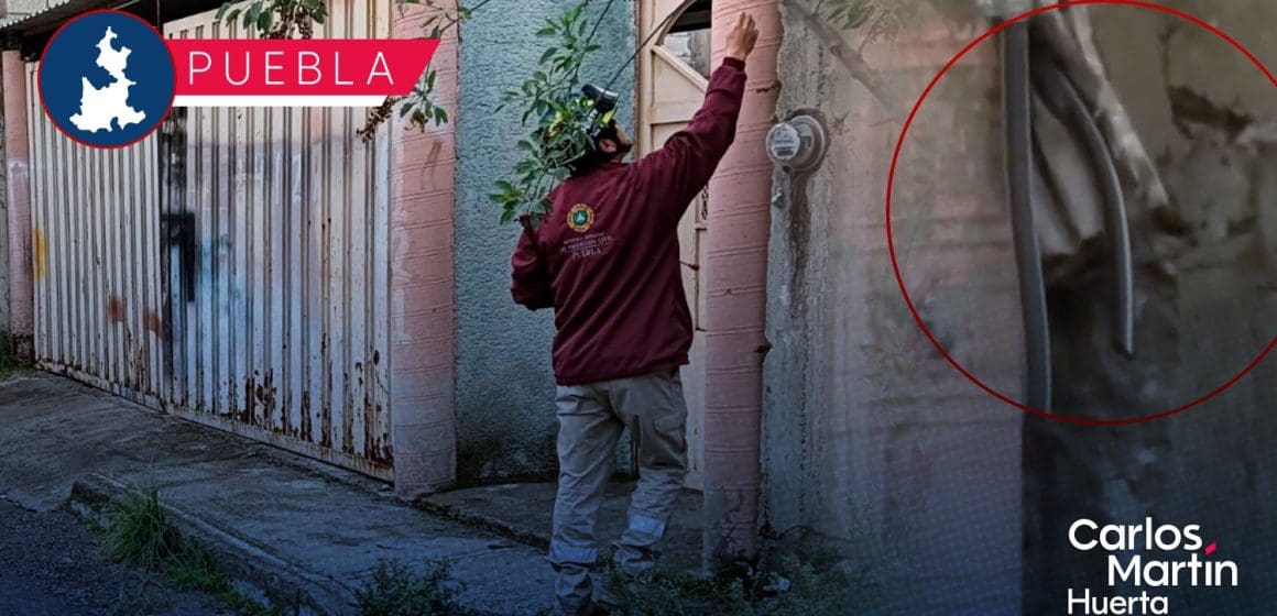 Delincuentes provocan fuga de gas tras robarse tubería de casa de San Isidro Castillotla