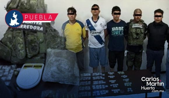 Detienen a cinco presuntos integrantes de “La Barredora” en Puebla