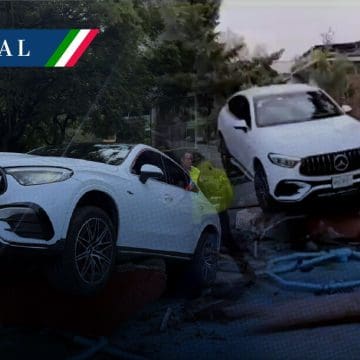 Detienen a conductor en Polanco tras quedarse dormido y chocar contra una fuente