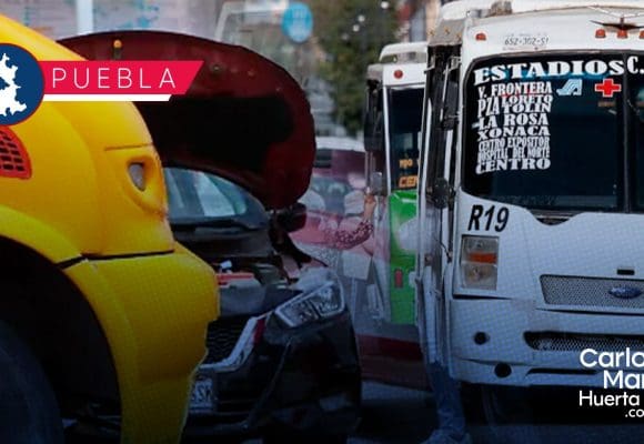 Anuncian paro de transporte público en Puebla el martes 3 de febrero