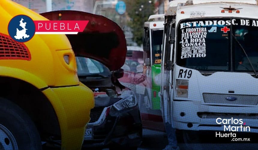Anuncian paro de transporte público en Puebla el martes 3 de febrero