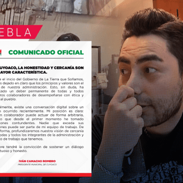 Alcalde de Cuyoaco, fija postura tras incidente en Angelópolis: “La honestidad es el sello de esta administración”