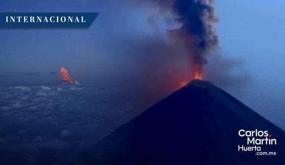 Entra en erupción volcán Klyuchevskoy en Rusia tras terremoto en Kamchatka