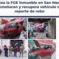 Catea la FGE inmueble en San Martín Texmelucan y recupera vehículo con reporte de robo