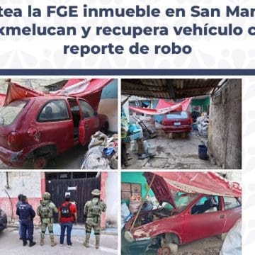 Catea la FGE inmueble en San Martín Texmelucan y recupera vehículo con reporte de robo