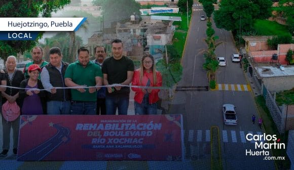 Inauguran Boulevard “Río Xochiac” en Santa Ana Xalmimilulco