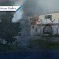 Incendio consume bodega de reciclaje en Texmelucan