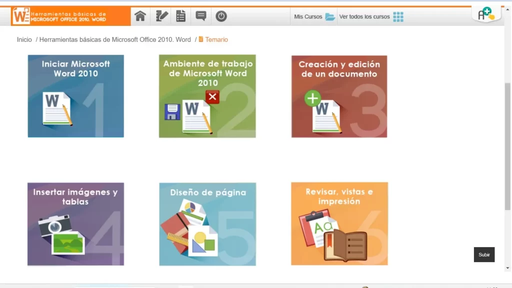 UNAM ofrece cursos gratis de Word, Excel y PowerPoint con certificado oficial 1 Interfaz del curso de Office Word de la UNAM creditos a la UNAM.jpg