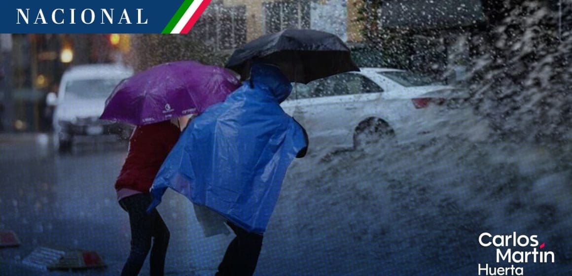 Lluvias muy fuertes afectarán varias regiones de México
