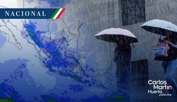Monzón mexicano y sistemas de baja presión traen tormentas a casi todo el país