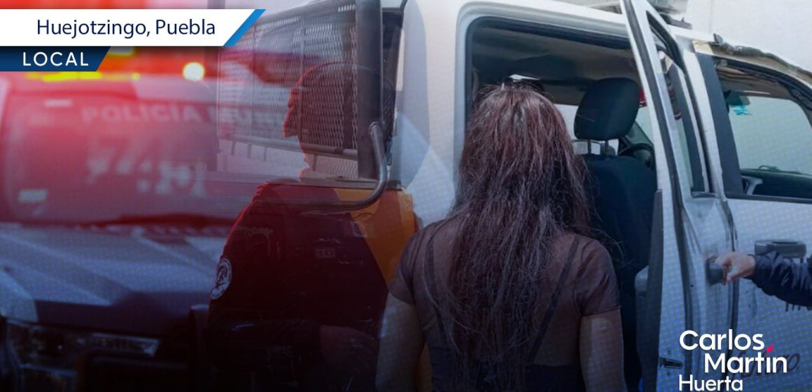 Mujer es agredida por su pareja en transporte público de Huejotzingo