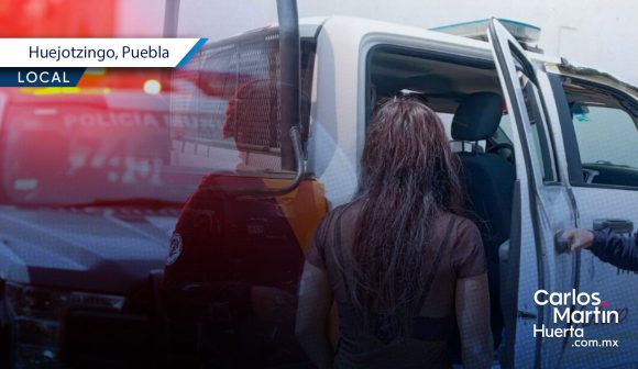 Mujer es agredida por su pareja en transporte público de Huejotzingo