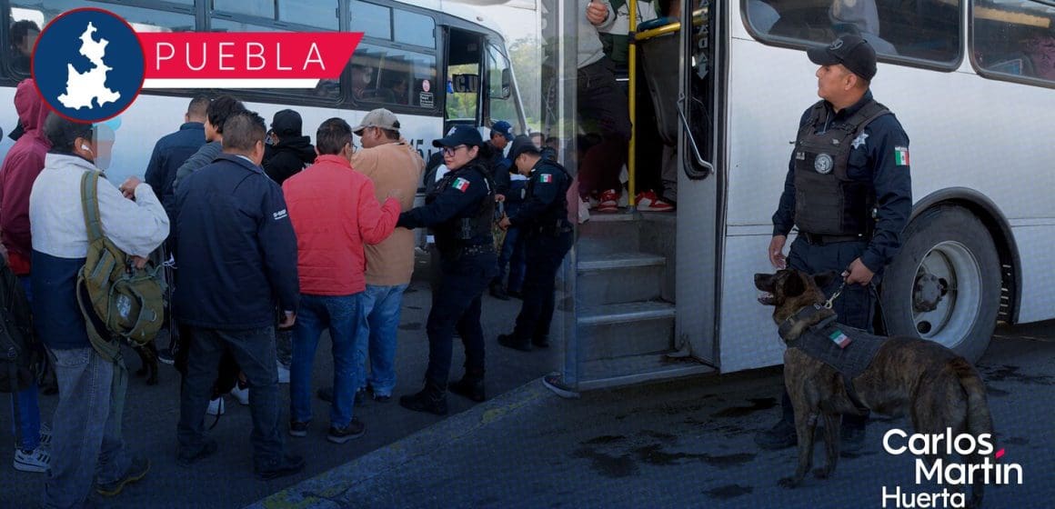 Operativo Transporte Seguro en Puebla: Más de 6,500 unidades revisadas para garantizar la seguridad