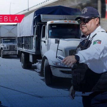 Realizan operativo para combatir el robo de vehículos y transporte de carga en Puebla