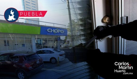 Pareja intenta robar sucursal de Laboratorios Chopo en Avenida Juárez