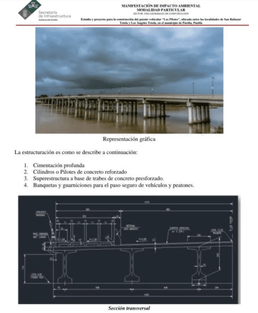 Proyecto puente La Panga Valsequillo