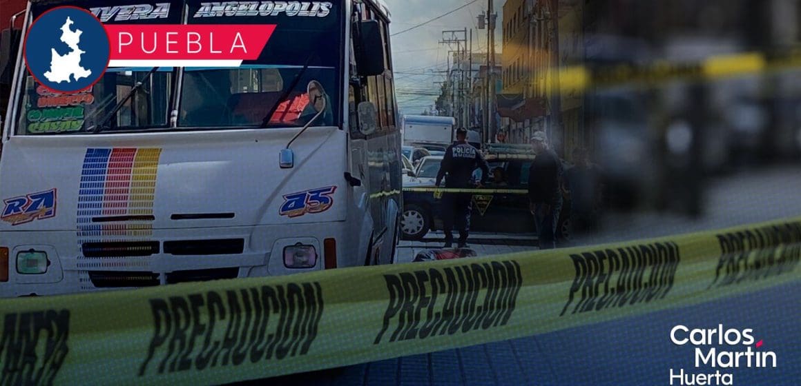 Ruta azteca atropella a abuelito en el Centro Histórico de Puebla