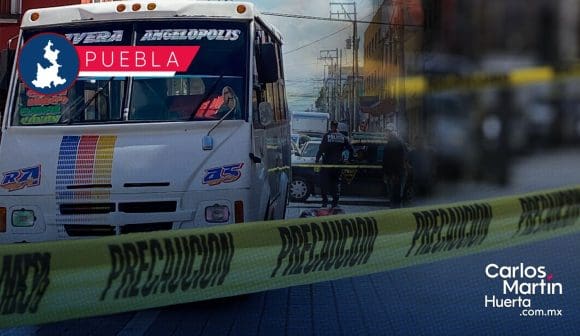 Ruta azteca atropella a abuelito en el Centro Histórico de Puebla