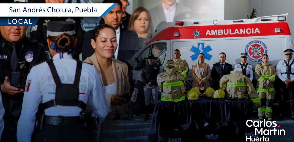 San Andrés Cholula refuerza seguridad pública con tecnología y equipo estratégico
