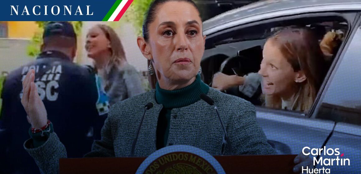Sheinbaum condena el caso “Lady Racista” y respalda al policía agredido