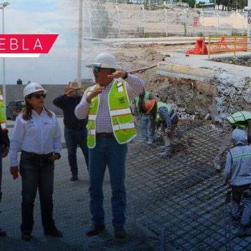 Supervisan avances en obras clave de la ciudad de Puebla