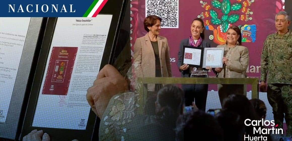 Lanzan timbre postal ‘México Tenochtitlán, Siete Siglos de Legado de Grandeza’