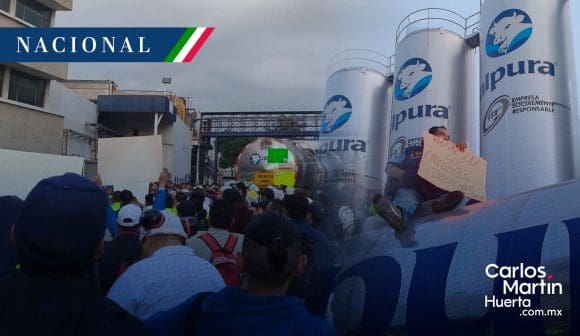 Trabajadores de Alpura en Puebla se unen a huelga nacional por mejores condiciones laborales