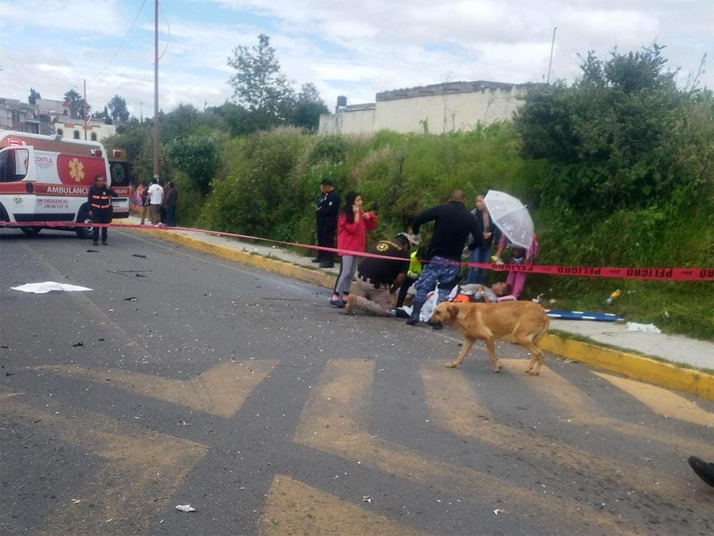 Tragedia en Contla Hombre fallece tras explosion de pirotecnia durante procesion 3