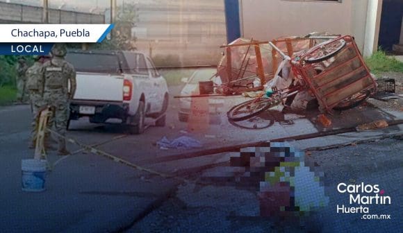 Muere vendedor de chicharrines tras ser atropellado en Chachapa
