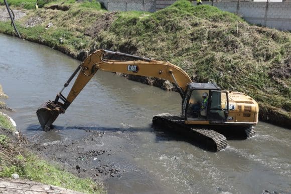 Acciones preventivas en Puebla: Desazolve y vigilancia en puntos críticos