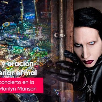 Protesta católica ante concierto de Marilyn Manson en la Fenapo 2025: 40 días de oración y ayuno