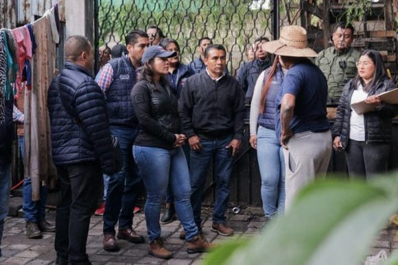 Evalúa Gobierno de San Andrés Cholula zonas afectadas por intensas lluvias