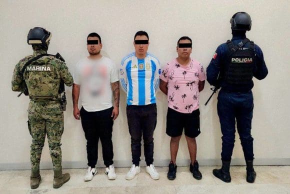 Detienen SSP y SEMAR a tres presuntos generadores de violencia