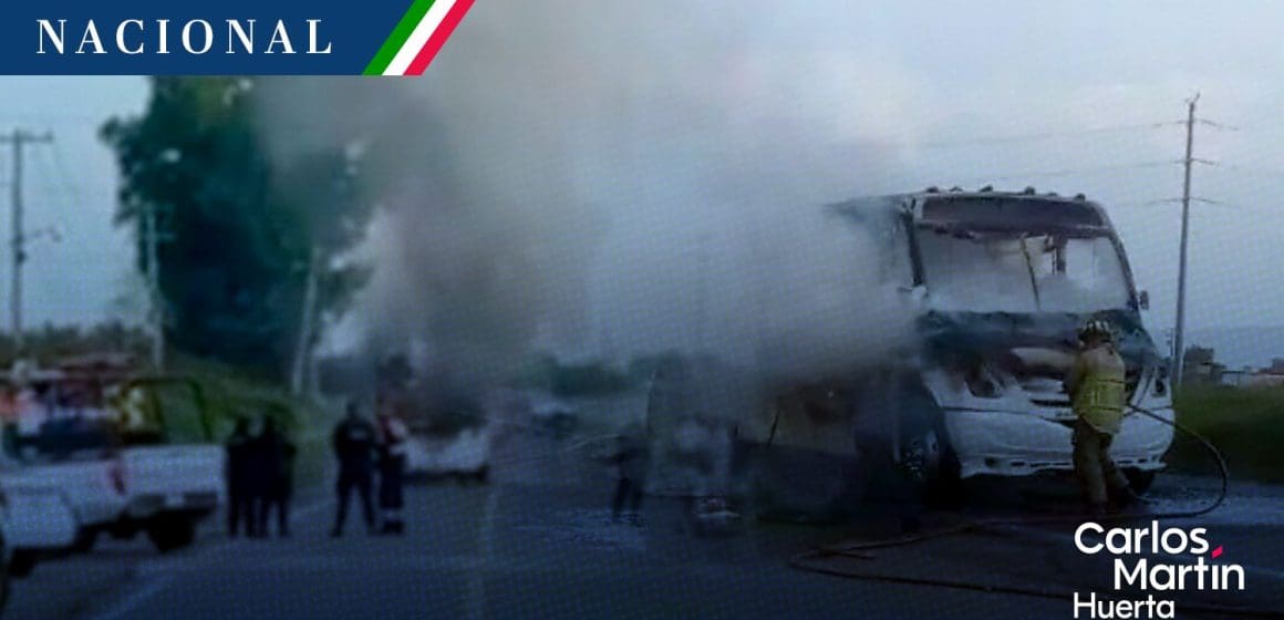 Indignación en Salamanca: Comando armado incendia transporte público de Guanajuato