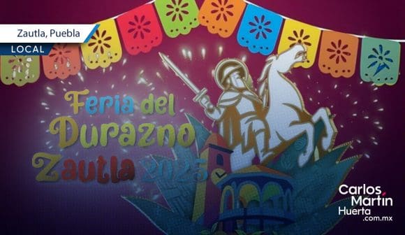 Zautla se prepara para la Feria del Durazno 2025
