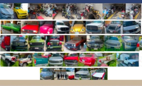 Asegura FGE más de 50 vehículos en operativo contra robo de autos en Valsequillo, Puebla