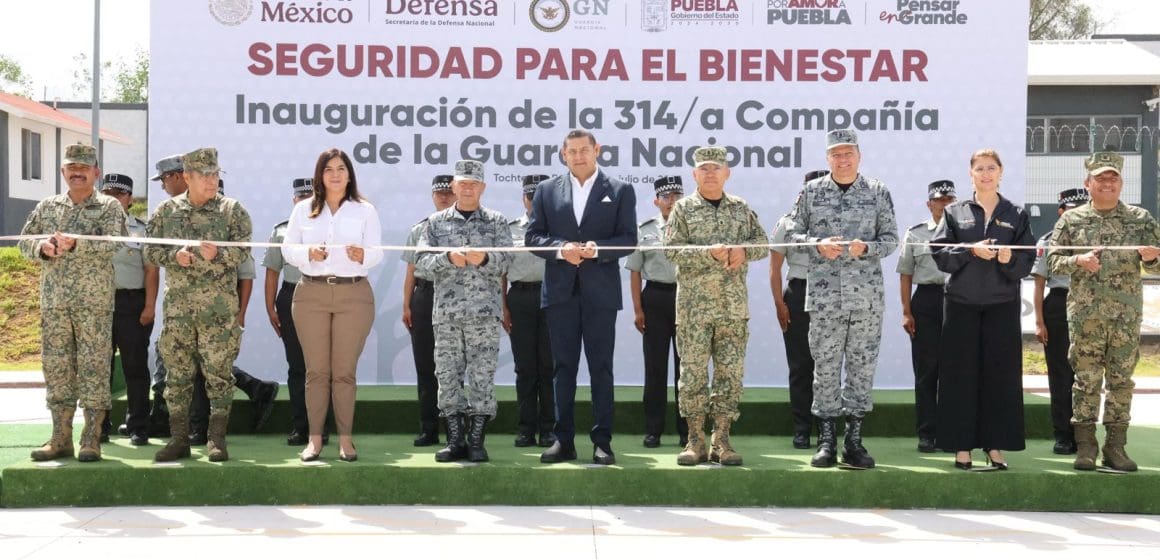 Seguridad con compromiso: inauguran 314ª Compañía de Guardia Nacional en Puebla