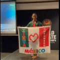 Harumi Sánchez, niña guerrerense de 12 años, gana oro para México en Mundial de Karate Do en Suecia
