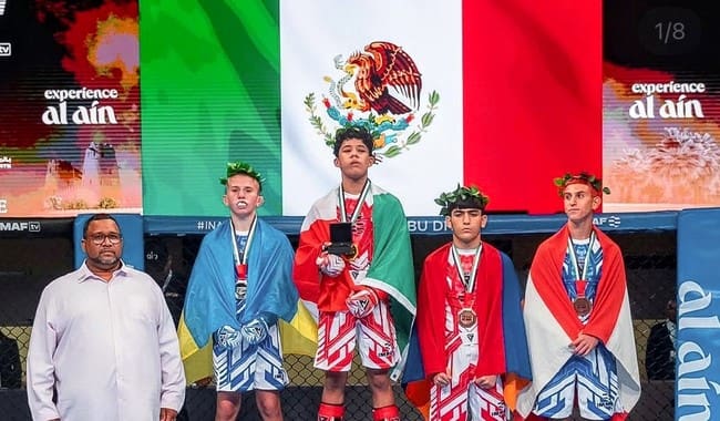 ¡Histórico! México gana su primer oro en el Mundial Juvenil de Artes Marciales Mixtas 2025