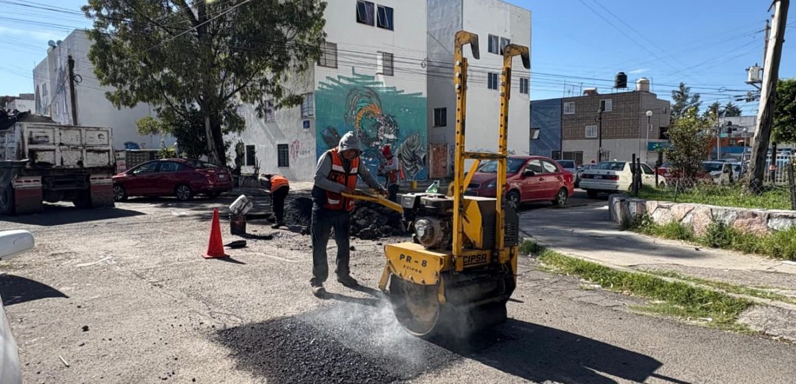 Campaña capitalina bacheando Puebla transforma vialidades en La Margarita
