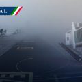 AICM mantiene cierre de una pista a consecuencia de lluvia atípica