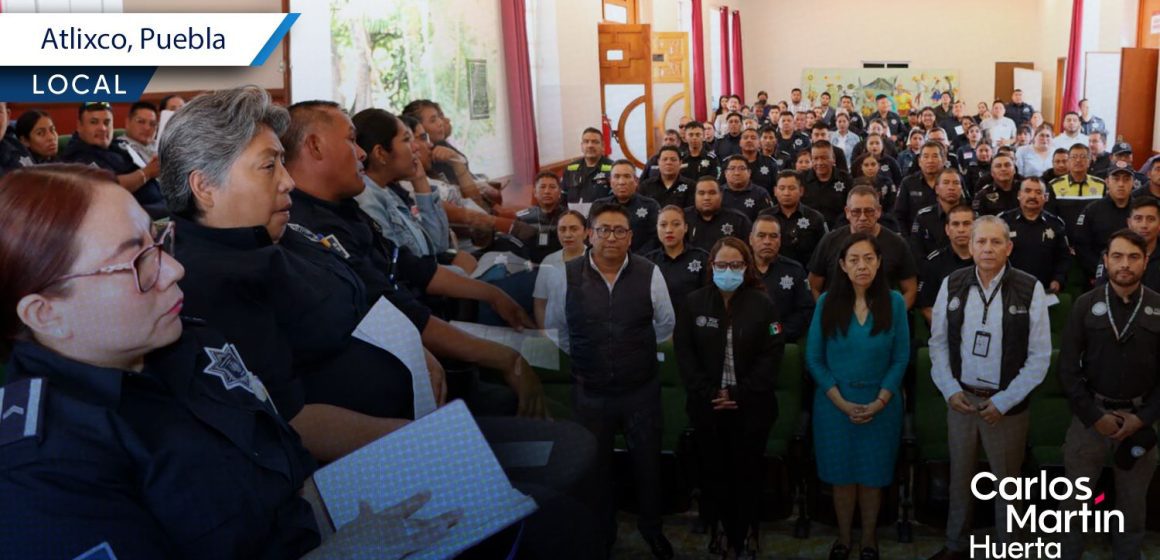 Ariadna Ayala impulsa la profesionalización de la policía en Atlixco con capacitación de la FGR