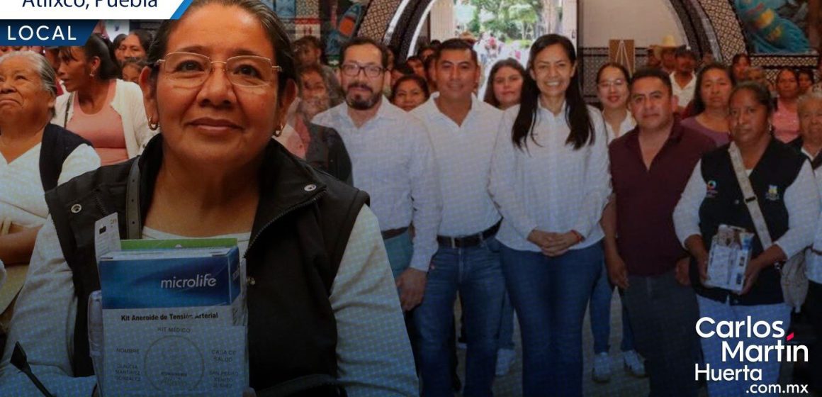 Entregan kits médicos a 30 Casas de la Salud en Atlixco