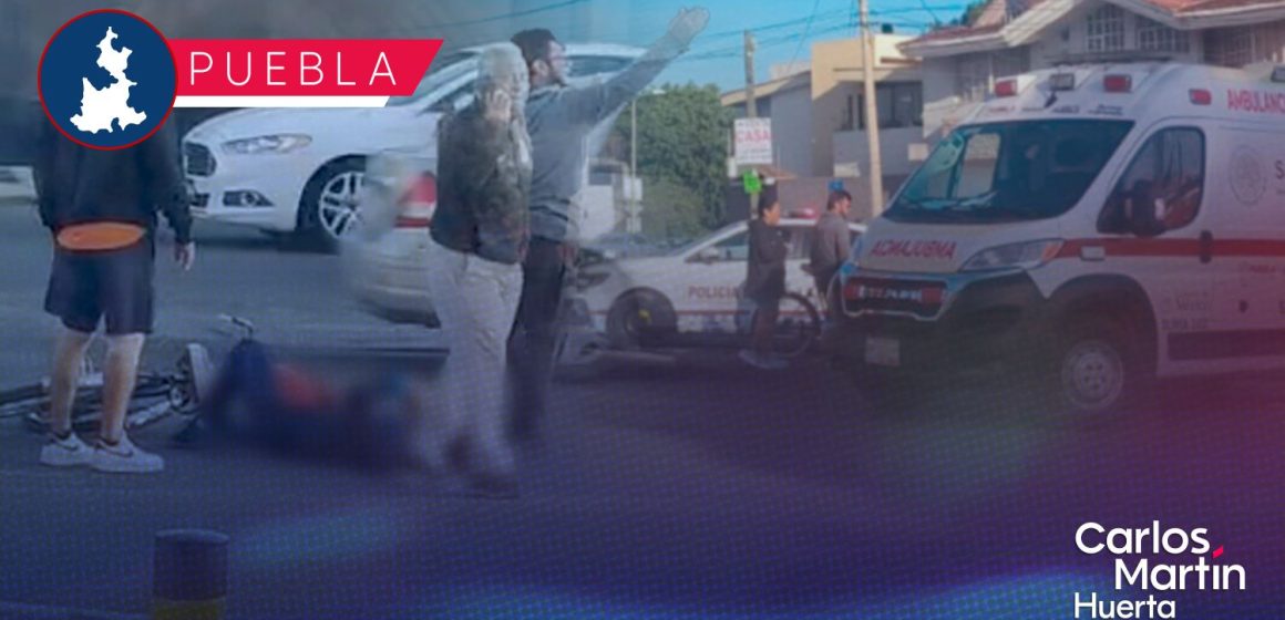 Atropellan a ciclista cerca de Plaza Crystal; conductor huye
