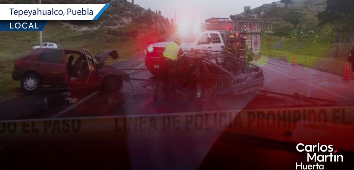 Automovilista muere calcinado tras accidente en Tepeyahualco